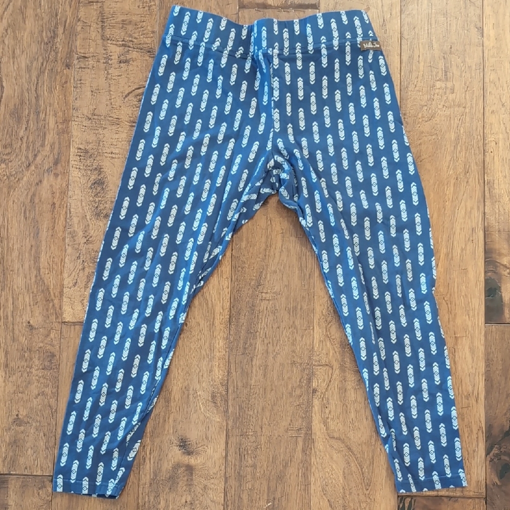 Matilda Jane Women's Blue Patterned Leggings Medium